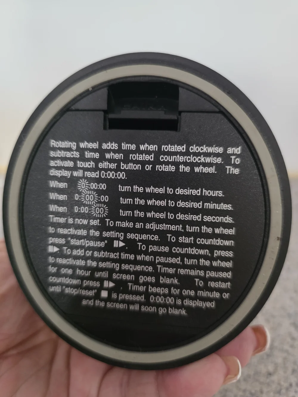 KitchenAid Black and Silver Digital Kitchen Timer
